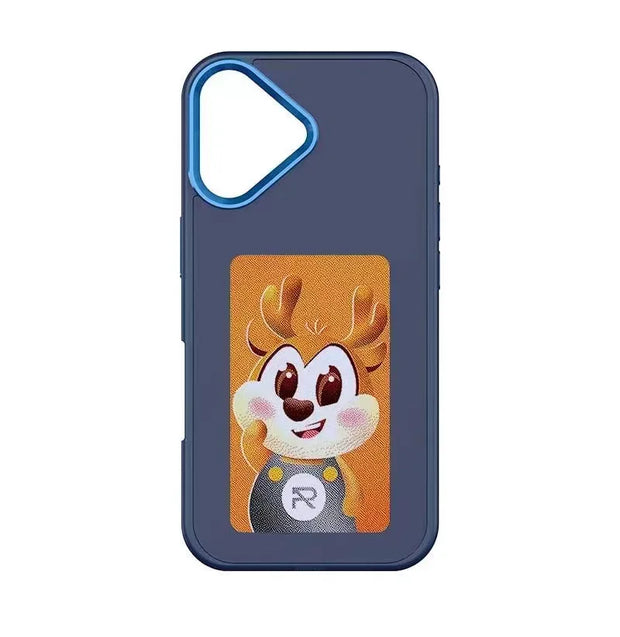 Coque iPhone personnalisable avec écran (Noir, Blanc, Gris, Bleu, Rose)