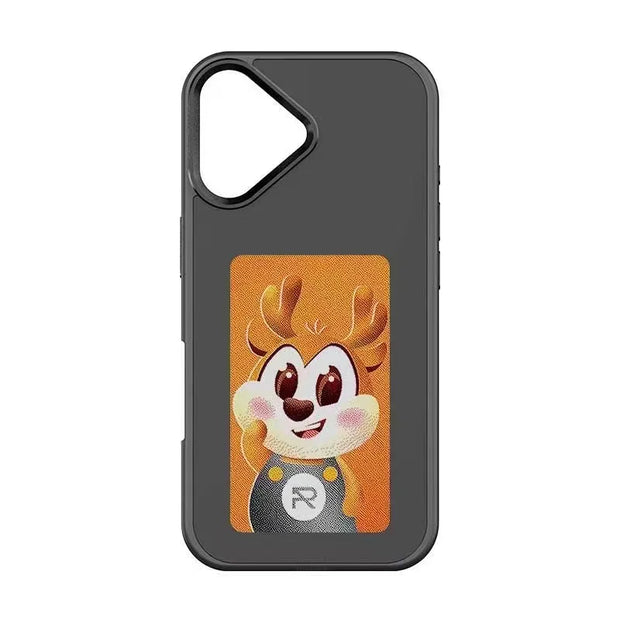 Coque iPhone personnalisable avec écran (Noir, Blanc, Gris, Bleu, Rose)