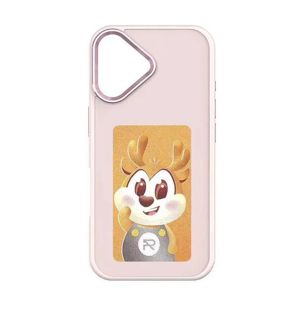 Coque iPhone personnalisable avec écran (Noir, Blanc, Gris, Bleu, Rose)