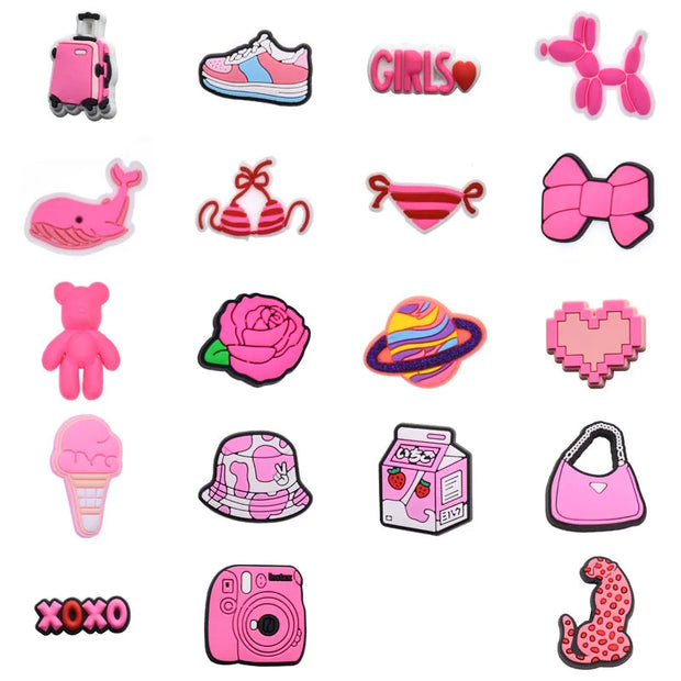 Pin’s Valise Rose – Accessoire Tendance pour Crocs & Coques