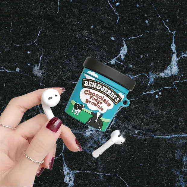 Coque Airpods 3D Snacks et Boissons Sucrées – Protection Cartoon Silicone FullCase