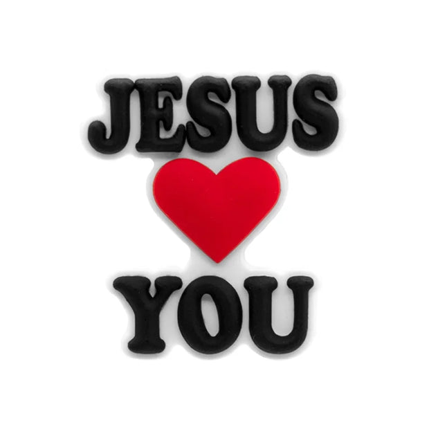 1pcs PVC Religious Jesus Clog Shoe Charms Holy Bible Shoe Decorations Pins for Woman Men Party Favor Gifts DIY Clips Accessories - FullCase