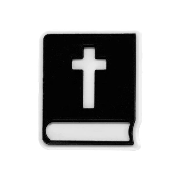 1pcs PVC Religious Jesus Clog Shoe Charms Holy Bible Shoe Decorations Pins for Woman Men Party Favor Gifts DIY Clips Accessories - FullCase