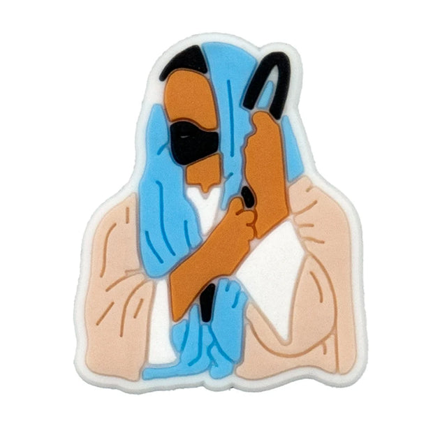 1pcs PVC Religious Jesus Clog Shoe Charms Holy Bible Shoe Decorations Pins for Woman Men Party Favor Gifts DIY Clips Accessories - FullCase
