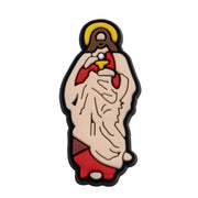 1pcs PVC Religious Jesus Clog Shoe Charms Holy Bible Shoe Decorations Pins for Woman Men Party Favor Gifts DIY Clips Accessories - FullCase
