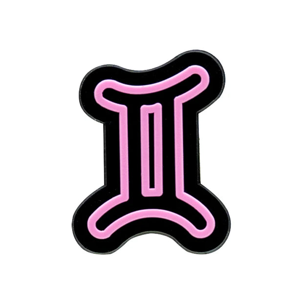 1pcs 12 Constellation Shoe Charms for Women Girls,Pisces Taurus Leo Shoe Decorations Accessories Pins for Kids,Clog Buckles - FullCase
