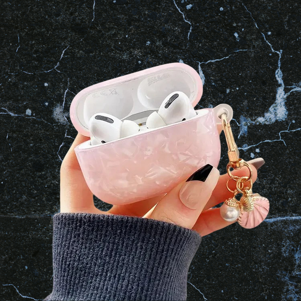 Coque Bijou Perles pour AirPods – Look Glamour + Porte-Clés - FullCase